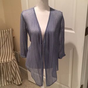 Cute Chico’s open sheer cardigan.